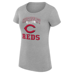 Cincinnati Reds G-III 4Her by Carl Banks Women's Super-Slim Fit Lightweight Team Logo Graphic T-Shirt Lifestyle