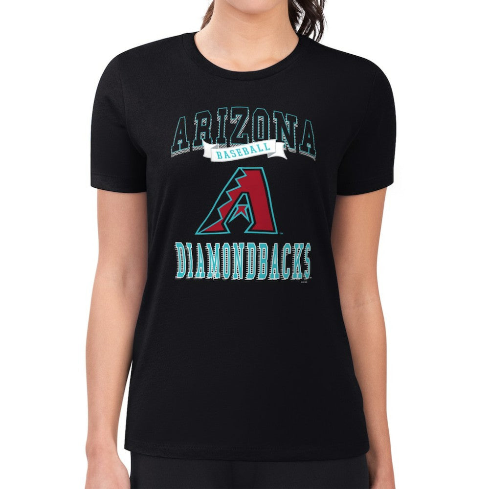 Arizona Diamondbacks G-III 4Her by Carl Banks Women's Super-Slim Fit Lightweight Team Logo Graphic T-Shirt Lifestyle