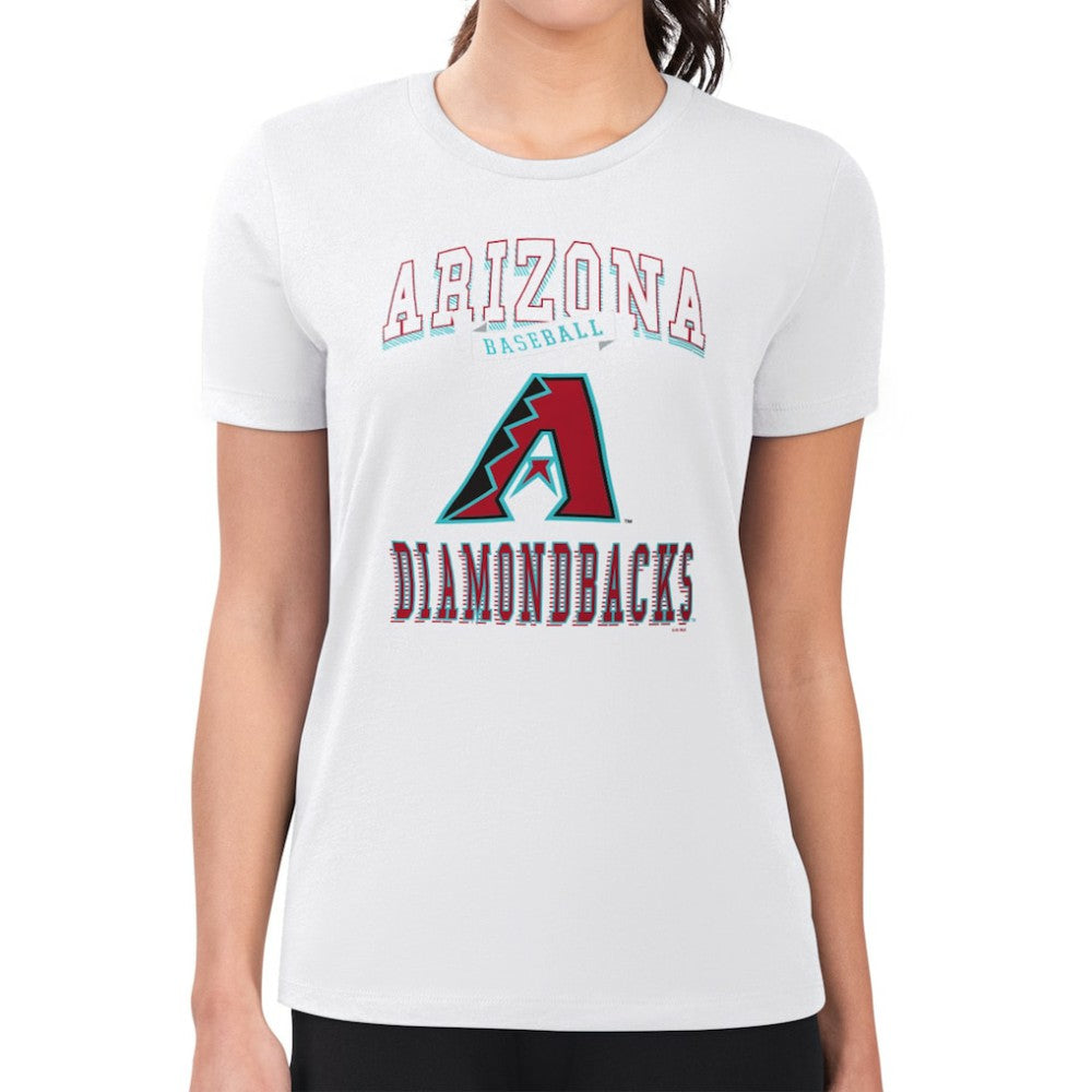 Arizona Diamondbacks G-III 4Her by Carl Banks Women's Super-Slim Fit Lightweight Team Logo Graphic T-Shirt Clearance