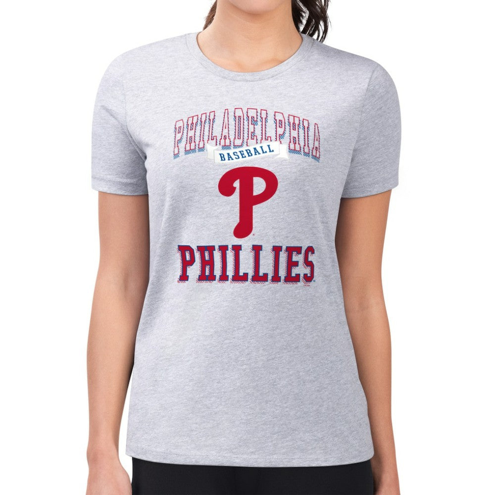 Philadelphia Phillies G-III 4Her by Carl Banks Women's Super-Slim Fit Lightweight Team Logo Graphic T-Shirt discount
