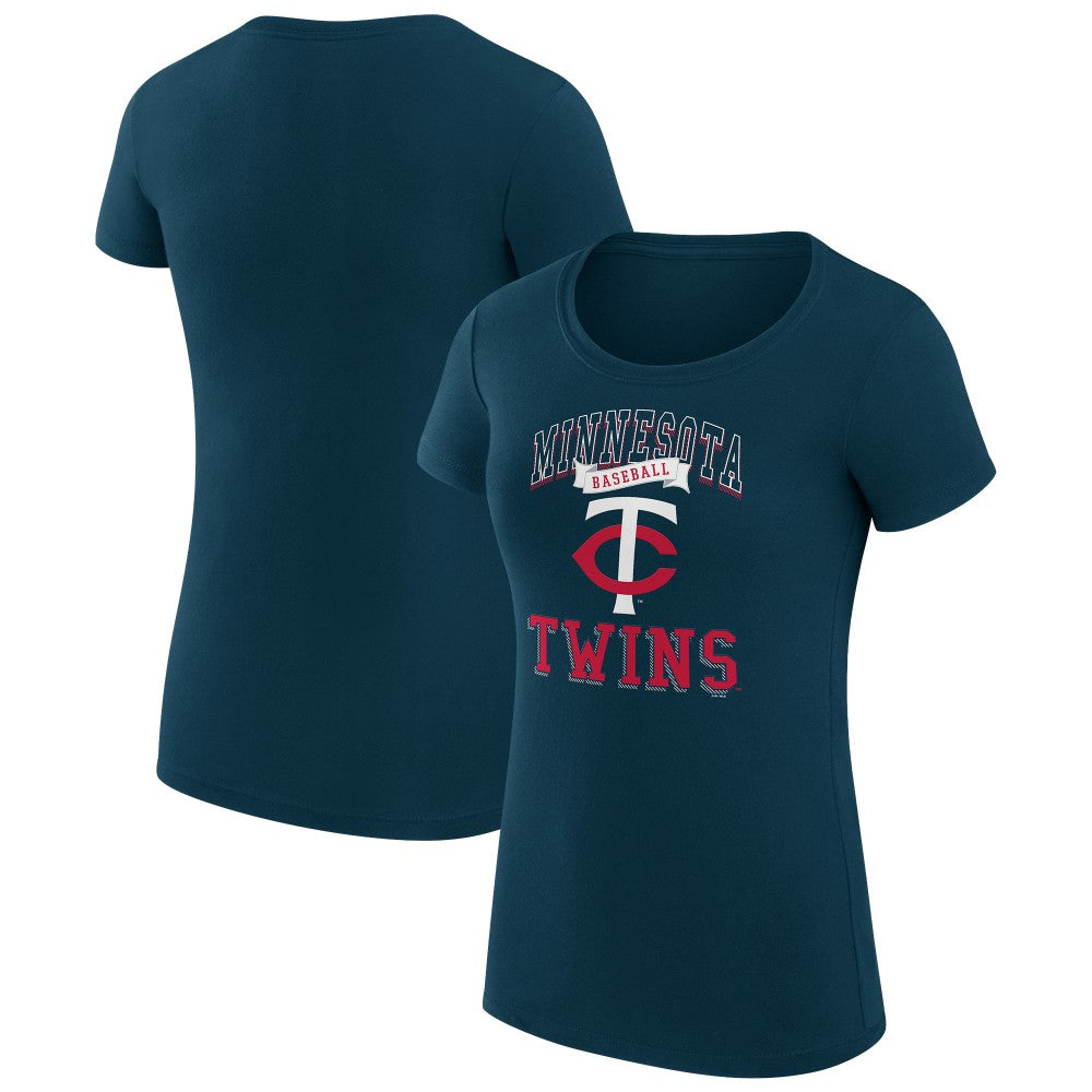 Minnesota Twins G-III 4Her by Carl Banks Women's Super-Slim Fit Lightweight Team Logo Graphic T-Shirt Lifestyle