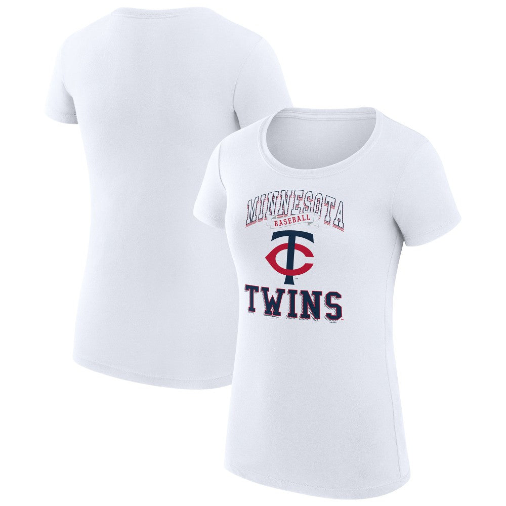 Minnesota Twins G-III 4Her by Carl Banks Women's Super-Slim Fit Lightweight Team Logo Graphic T-Shirt Lifestyle