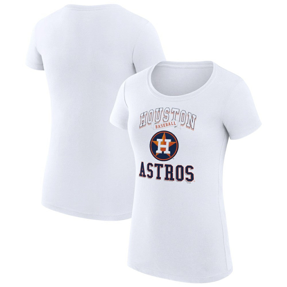 Houston Astros G-III 4Her by Carl Banks Women's Super-Slim Fit Lightweight Team Logo Graphic T-Shirt On Sale