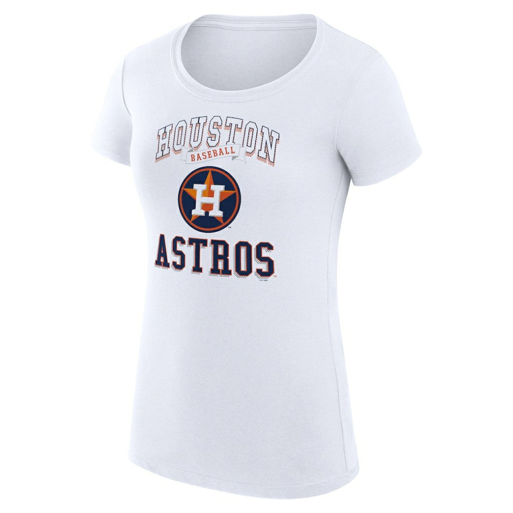 Houston Astros G-III 4Her by Carl Banks Women's Super-Slim Fit Lightweight Team Logo Graphic T-Shirt On Sale