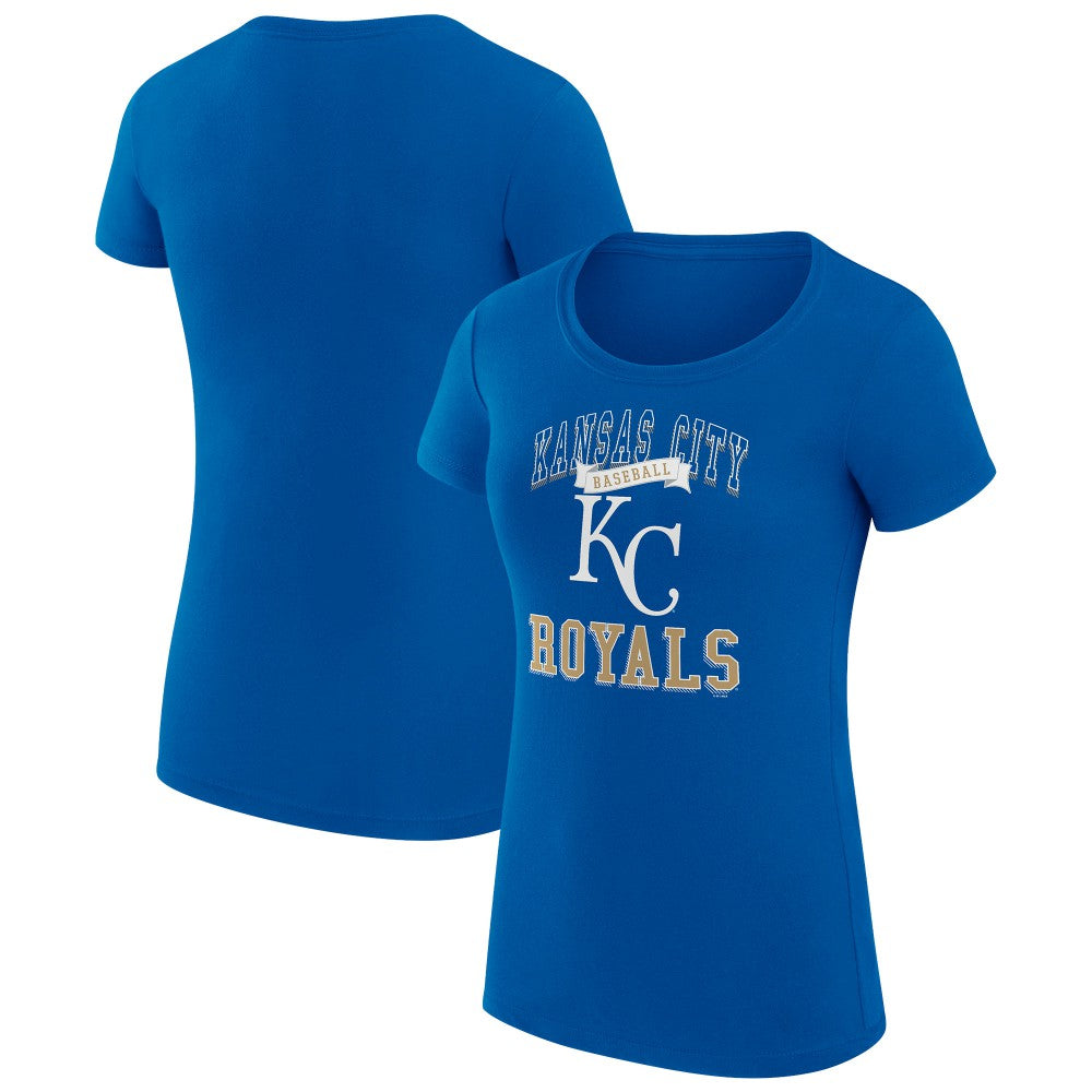 Kansas City Royals G-III 4Her by Carl Banks Women's Super-Slim Fit Lightweight Team Logo Graphic T-Shirt On Sale