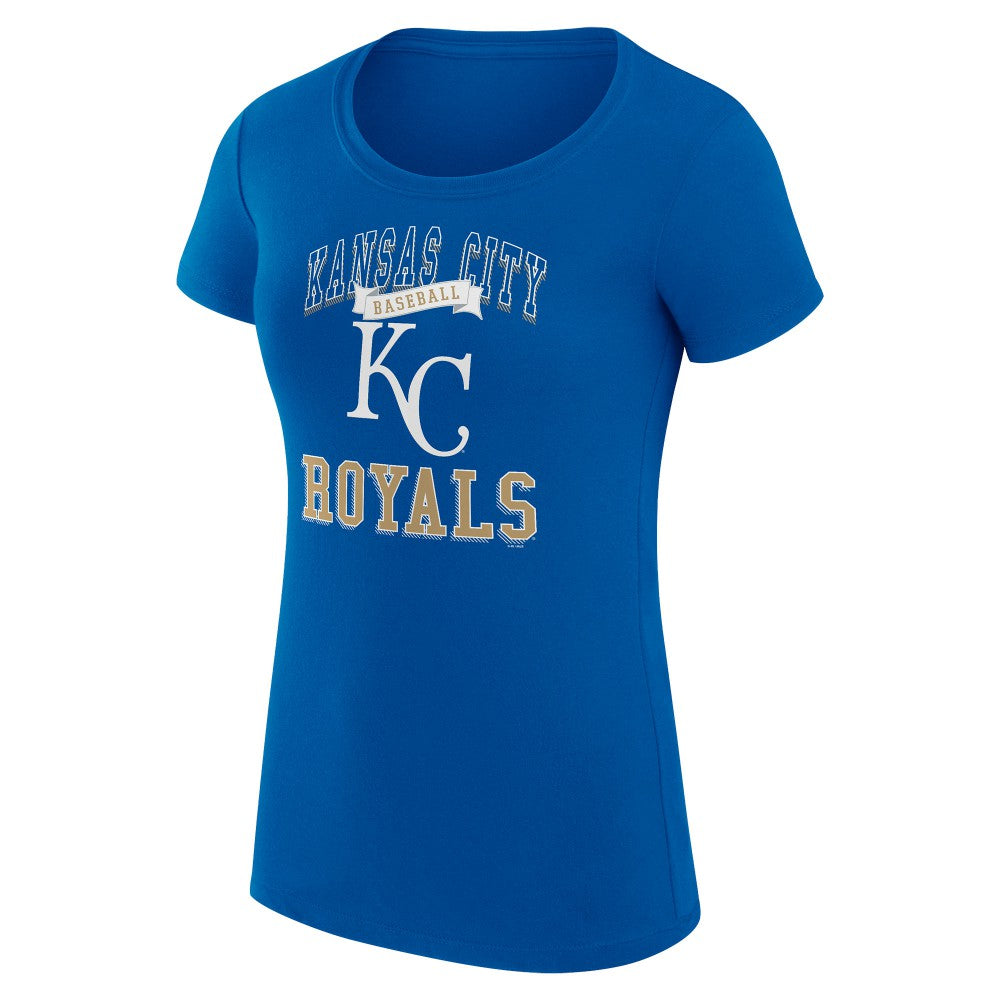Kansas City Royals G-III 4Her by Carl Banks Women's Super-Slim Fit Lightweight Team Logo Graphic T-Shirt On Sale