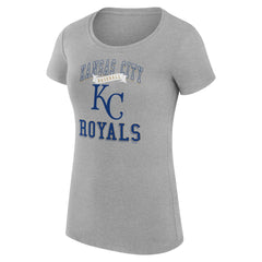 Kansas City Royals G-III 4Her by Carl Banks Women's Super-Slim Fit Lightweight Team Logo Graphic T-Shirt Lifestyle