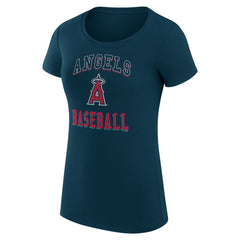 Los Angeles Angels G-III 4Her by Carl Banks Women's Super-Slim Fit Lightweight Team Logo Graphic T-Shirt Online