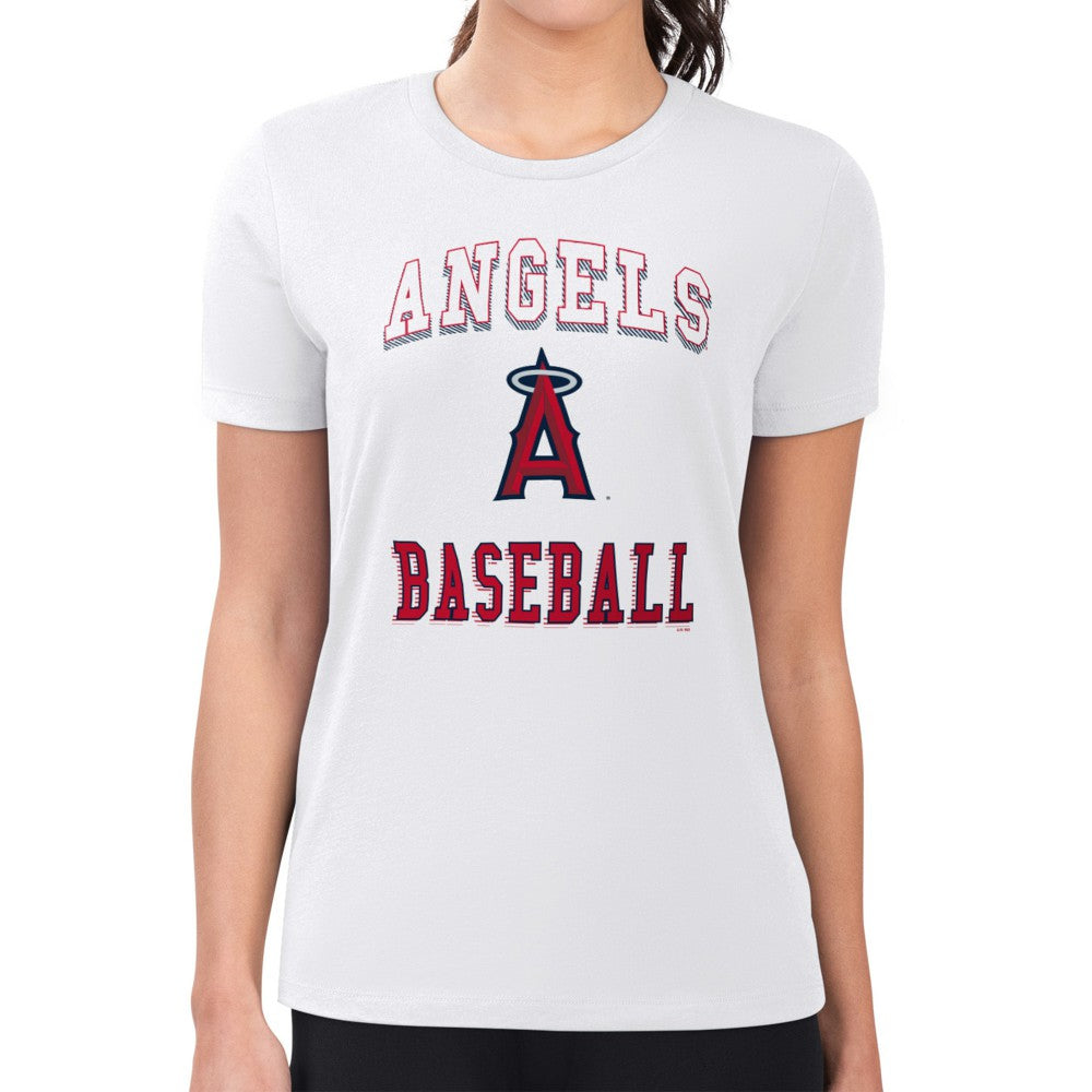 Los Angeles Angels G-III 4Her by Carl Banks Women's Super-Slim Fit Lightweight Team Logo Graphic T-Shirt Online