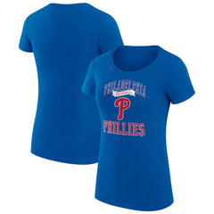 Philadelphia Phillies G-III 4Her by Carl Banks Women's Super-Slim Fit Lightweight Team Logo Graphic T-Shirt discount