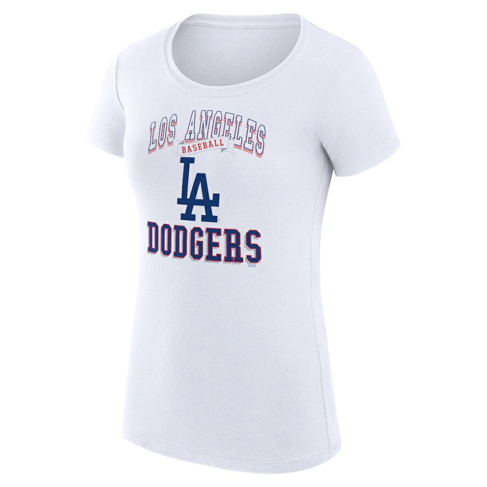 Los Angeles Dodgers G-III 4Her by Carl Banks Women's Super-Slim Fit Lightweight Team Logo Graphic T-Shirt Sale