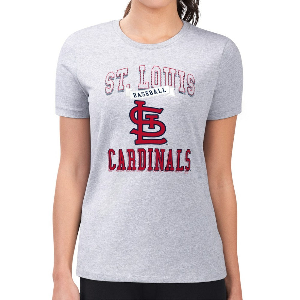 St. Louis Cardinals G-III 4Her by Carl Banks Women's Super-Slim Fit Lightweight Team Logo Graphic T-Shirt On Sale