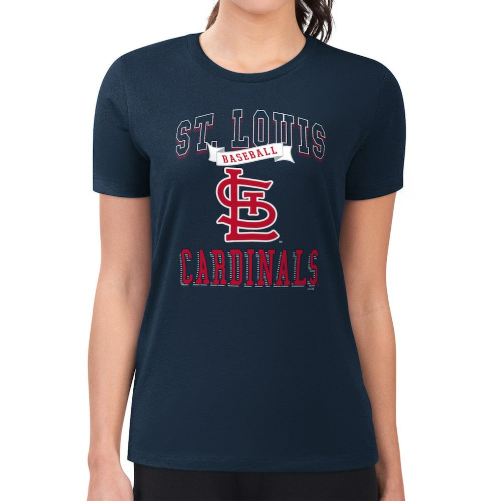 St. Louis Cardinals G-III 4Her by Carl Banks Women's Super-Slim Fit Lightweight Team Logo Graphic T-Shirt Clearance