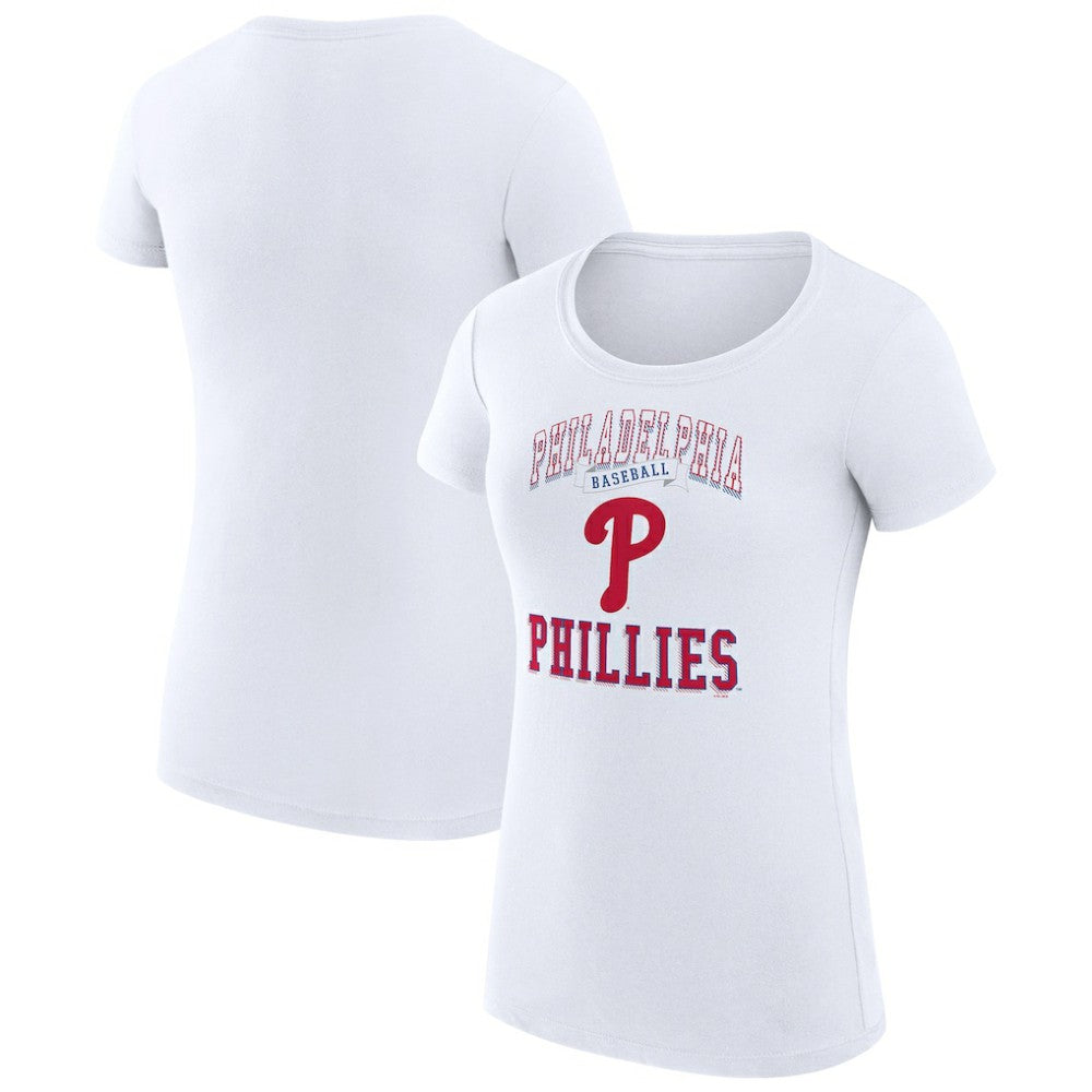 Philadelphia Phillies G-III 4Her by Carl Banks Women's Super-Slim Fit Lightweight Team Logo Graphic T-Shirt for sale