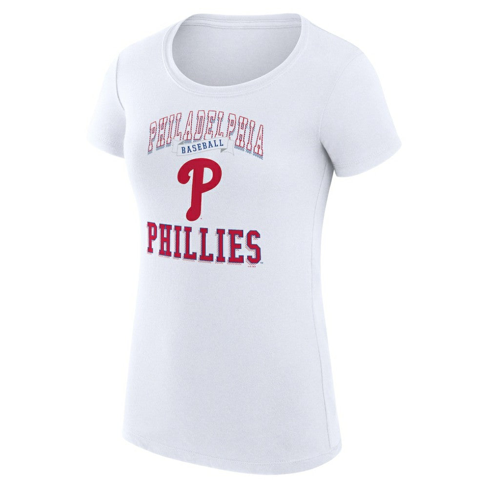 Philadelphia Phillies G-III 4Her by Carl Banks Women's Super-Slim Fit Lightweight Team Logo Graphic T-Shirt for sale