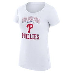 Philadelphia Phillies G-III 4Her by Carl Banks Women's Super-Slim Fit Lightweight Team Logo Graphic T-Shirt for sale