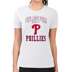Philadelphia Phillies G-III 4Her by Carl Banks Women's Super-Slim Fit Lightweight Team Logo Graphic T-Shirt for sale