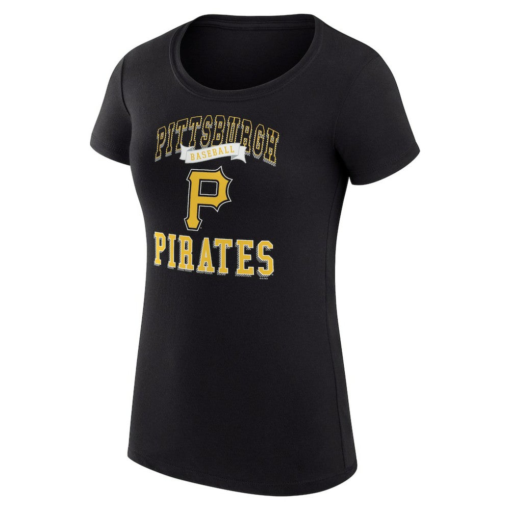 Pittsburgh Pirates G-III 4Her by Carl Banks Women's Super-Slim Fit Lightweight Team Logo Graphic T-Shirt On Sale