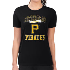 Pittsburgh Pirates G-III 4Her by Carl Banks Women's Super-Slim Fit Lightweight Team Logo Graphic T-Shirt On Sale