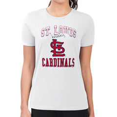 St. Louis Cardinals G-III 4Her by Carl Banks Women's Super-Slim Fit Lightweight Team Logo Graphic T-Shirt discount
