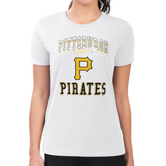 Pittsburgh Pirates G-III 4Her by Carl Banks Women's Super-Slim Fit Lightweight Team Logo Graphic T-Shirt Near Me