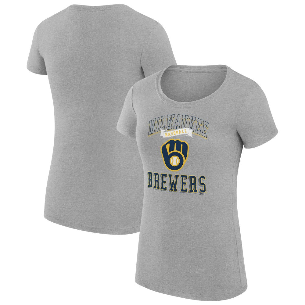 Milwaukee Brewers G-III 4Her by Carl Banks Women's Super-Slim Fit Lightweight Team Logo Graphic T-Shirt Online