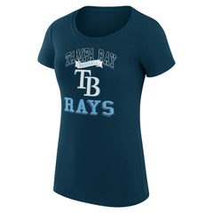 Tampa Bay Rays G-III 4Her by Carl Banks Women's Super-Slim Fit Lightweight Team Logo Graphic T-Shirt On Sale