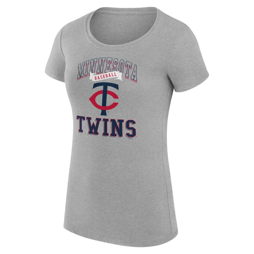 Minnesota Twins G-III 4Her by Carl Banks Women's Super-Slim Fit Lightweight Team Logo Graphic T-Shirt for sale