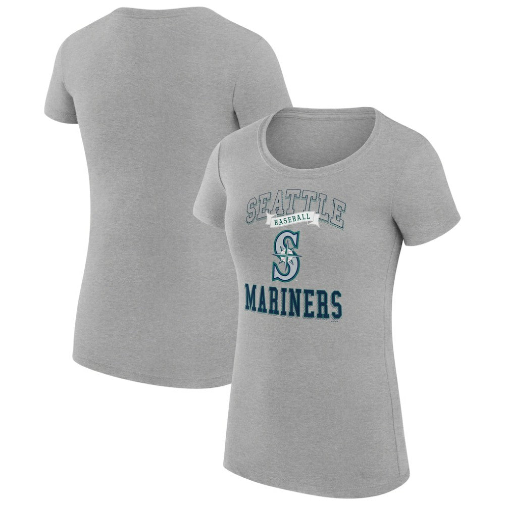 Seattle Mariners G-III 4Her by Carl Banks Women's Super-Slim Fit Lightweight Team Logo Graphic T-Shirt Lifestyle