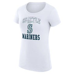 Seattle Mariners G-III 4Her by Carl Banks Women's Super-Slim Fit Lightweight Team Logo Graphic T-Shirt Sale