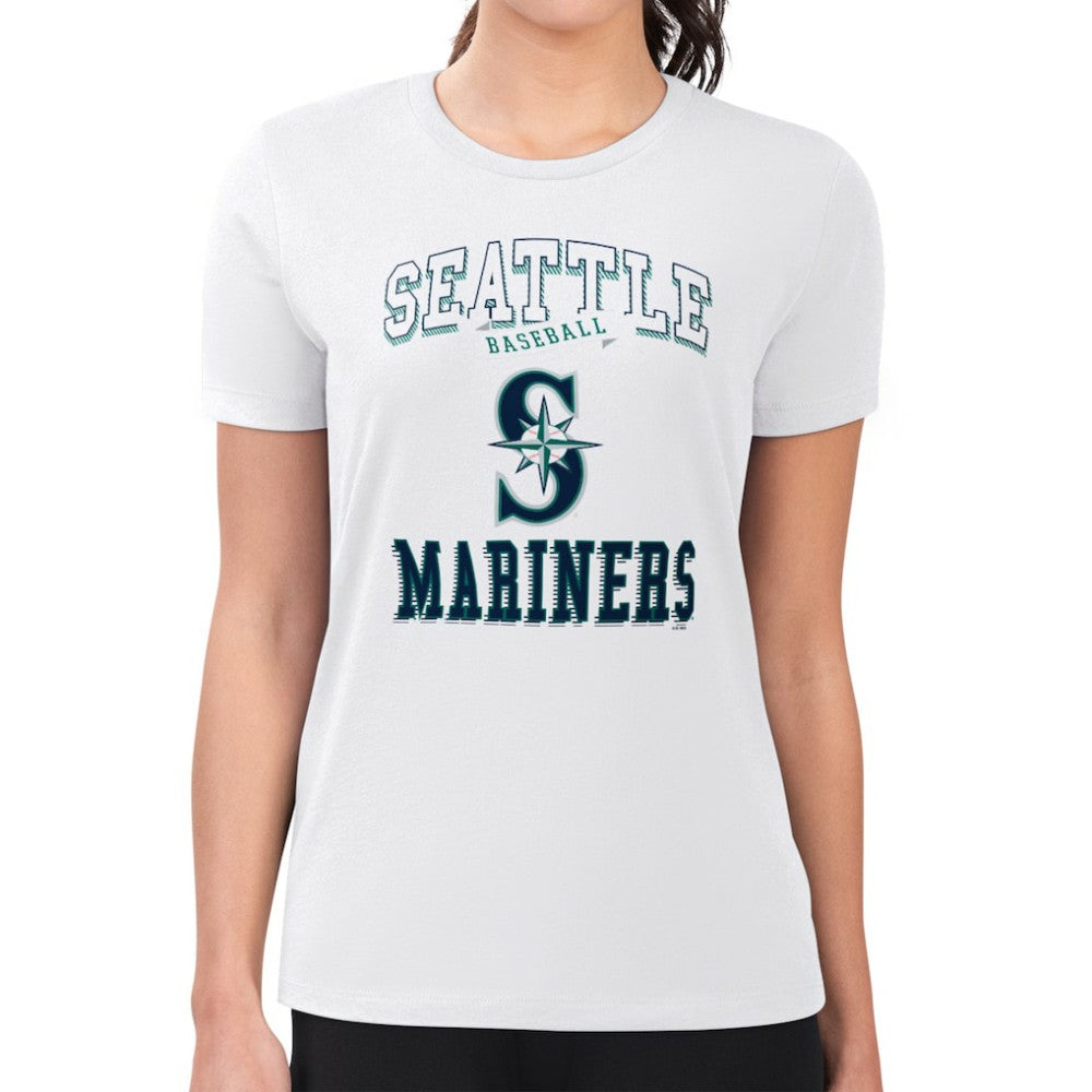 Seattle Mariners G-III 4Her by Carl Banks Women's Super-Slim Fit Lightweight Team Logo Graphic T-Shirt Sale
