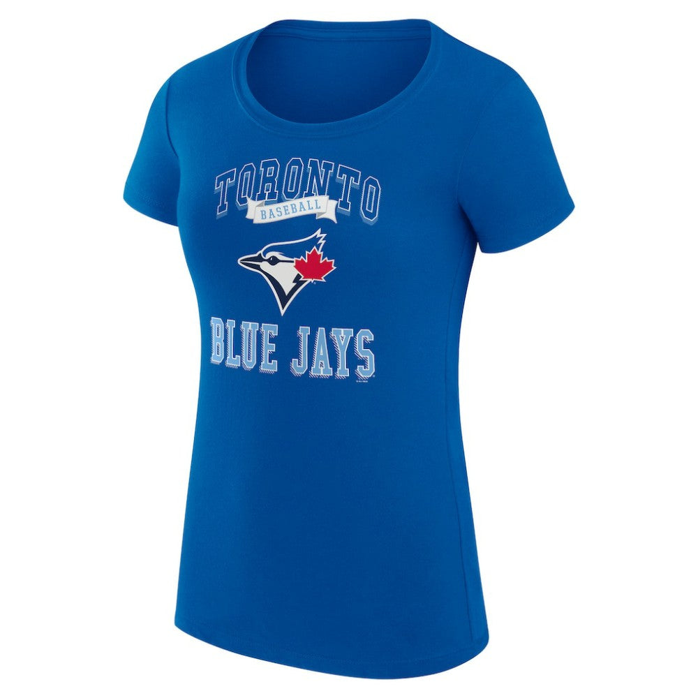 Toronto Blue Jays G-III 4Her by Carl Banks Women's Super-Slim Fit Lightweight Team Logo Graphic T-Shirt Clearance