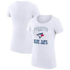 Toronto Blue Jays G-III 4Her by Carl Banks Women's Super-Slim Fit Lightweight Team Logo Graphic T-Shirt Sale
