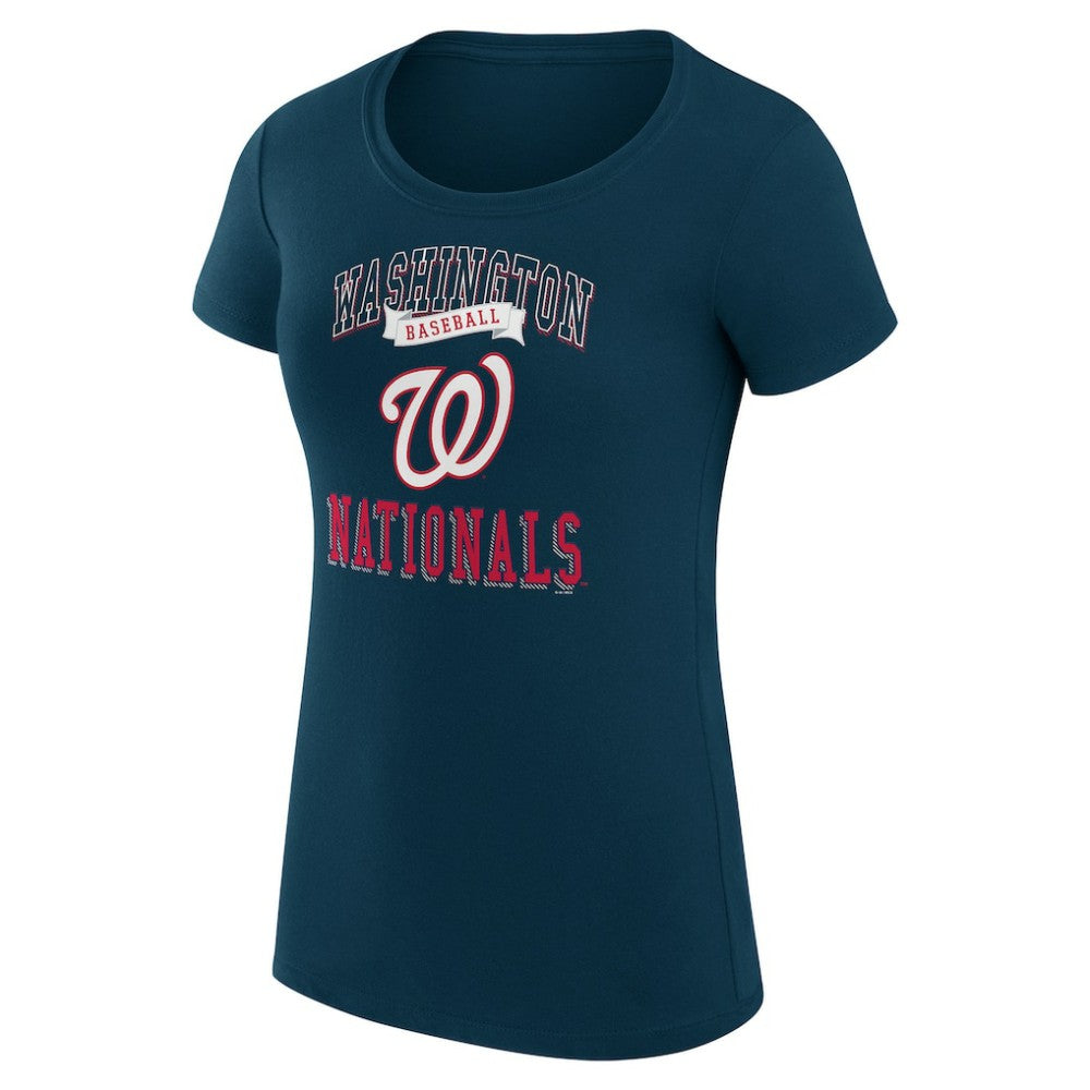 Washington Nationals G-III 4Her by Carl Banks Women's Super-Slim Fit Lightweight Team Logo Graphic T-Shirt for sale