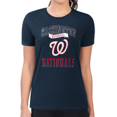 Washington Nationals G-III 4Her by Carl Banks Women's Super-Slim Fit Lightweight Team Logo Graphic T-Shirt for sale