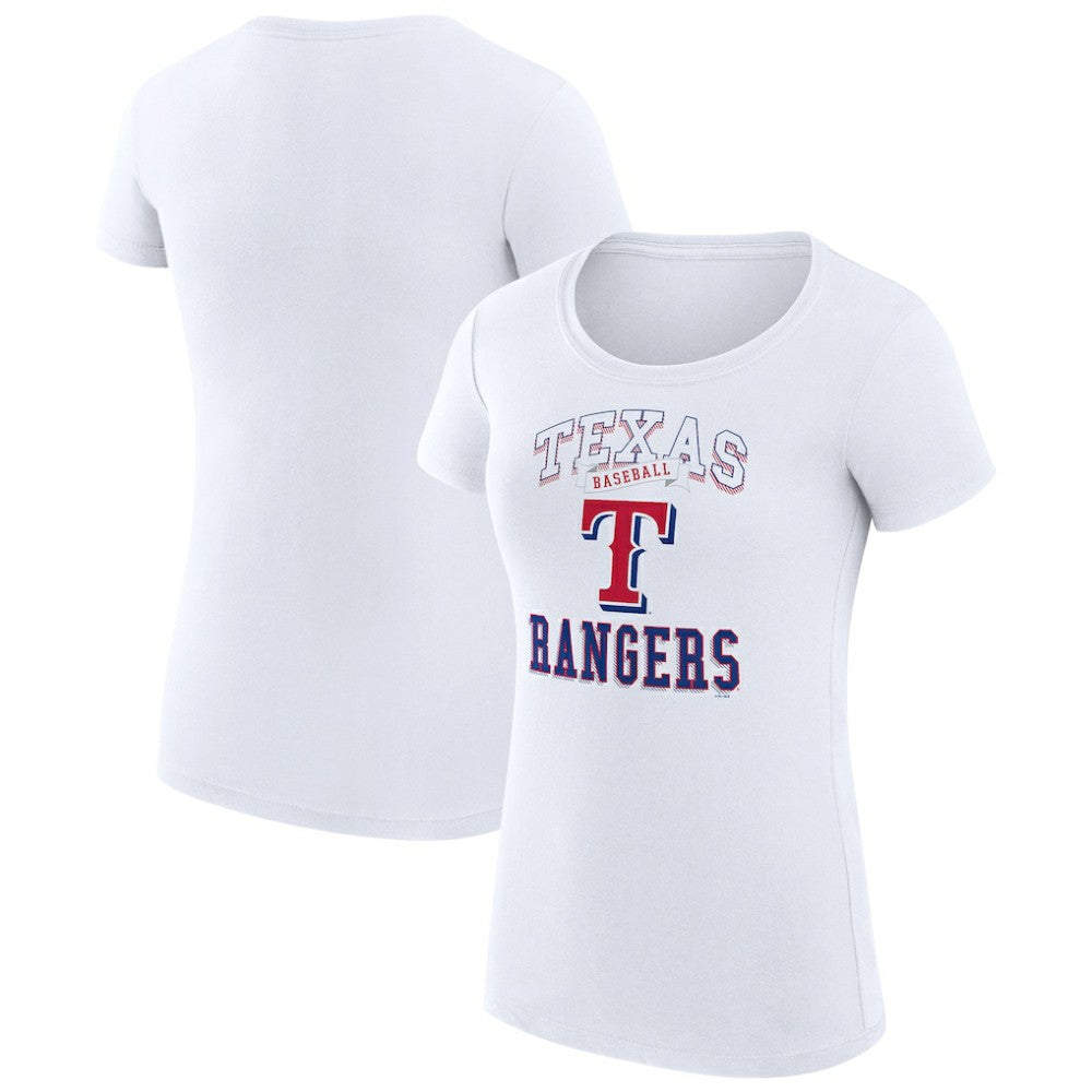 Texas Rangers G-III 4Her by Carl Banks Women's Super-Slim Fit Lightweight Team Logo Graphic T-Shirt for sale