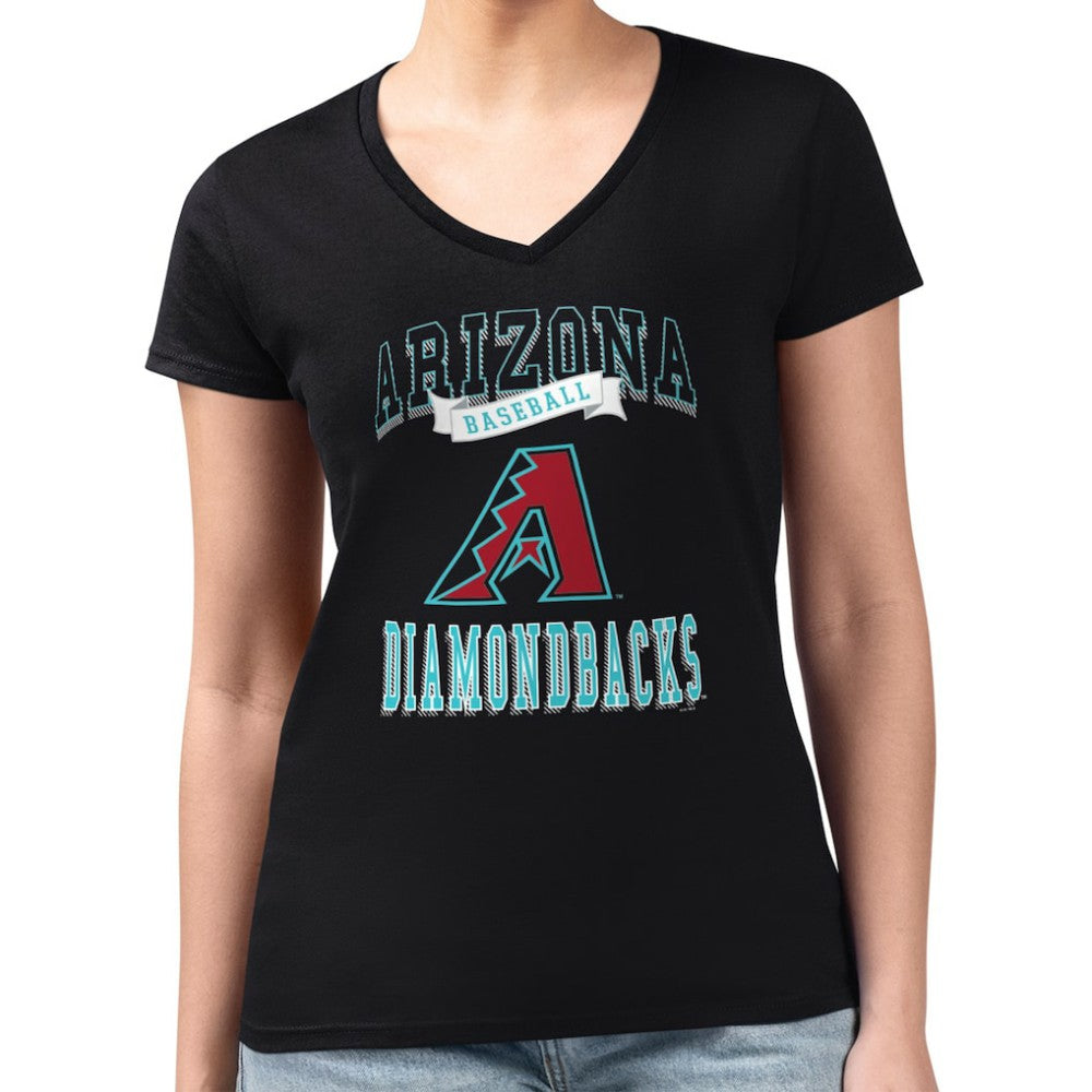 Arizona Diamondbacks G-III 4Her by Carl Banks Women's Super-Slim Fit Lightweight Team Logo Graphic V-Neck T-Shirt Online