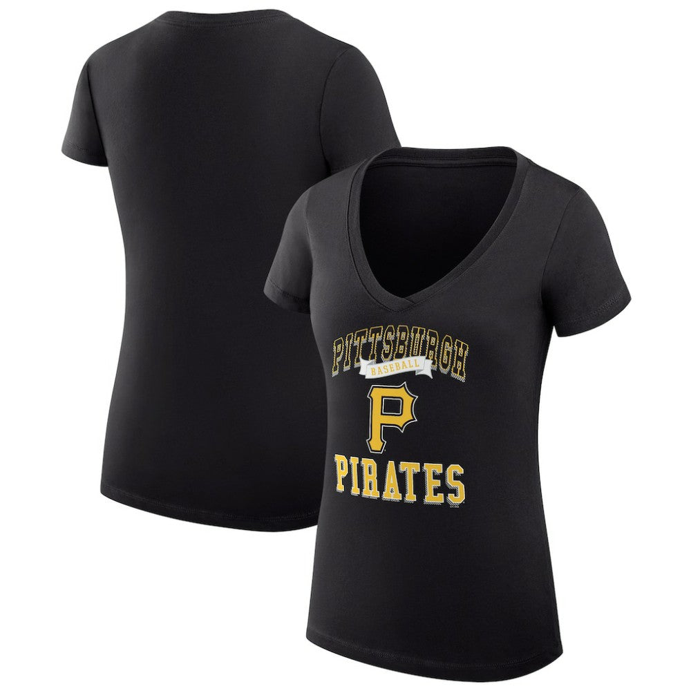 Pittsburgh Pirates G-III 4Her by Carl Banks Women's Super-Slim Fit Lightweight Team Logo Graphic V-Neck T-Shirt Near Me