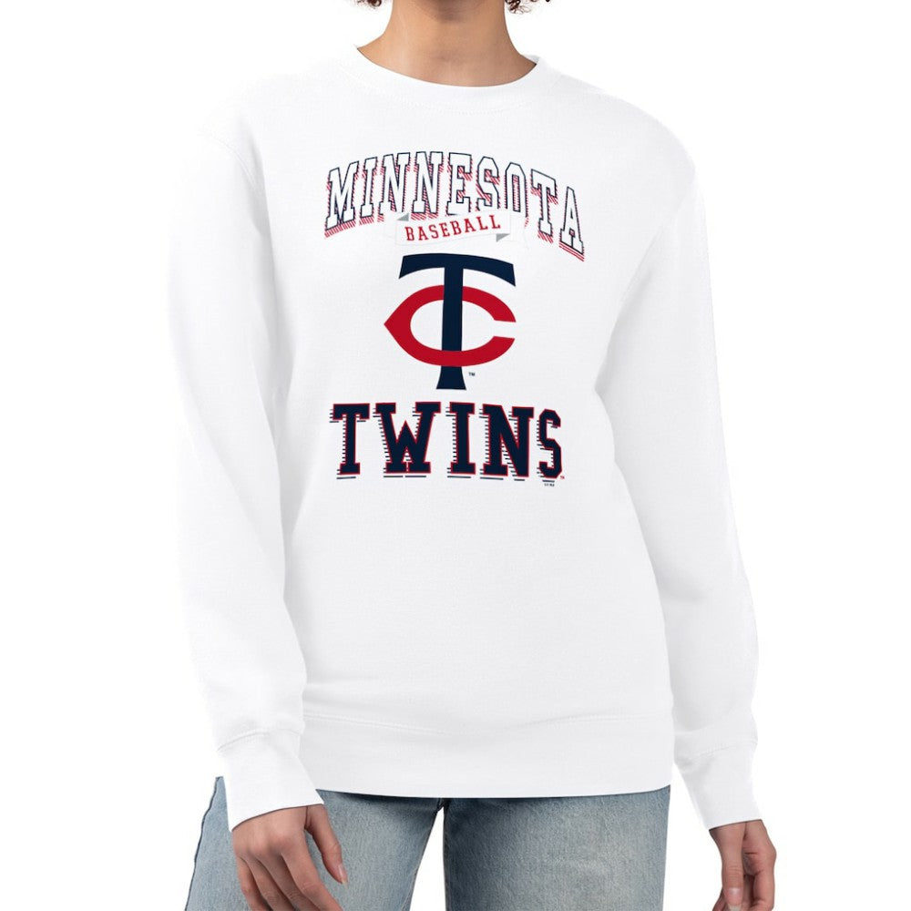 Minnesota Twins G-III 4Her by Carl Banks Women's Team Logo Graphic Tri-Blend Fleece Pullover Sweatshirt Sale