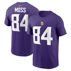 Randy Moss Minnesota Vikings Retired Player Name & Number T-Shirt Purple - Nike