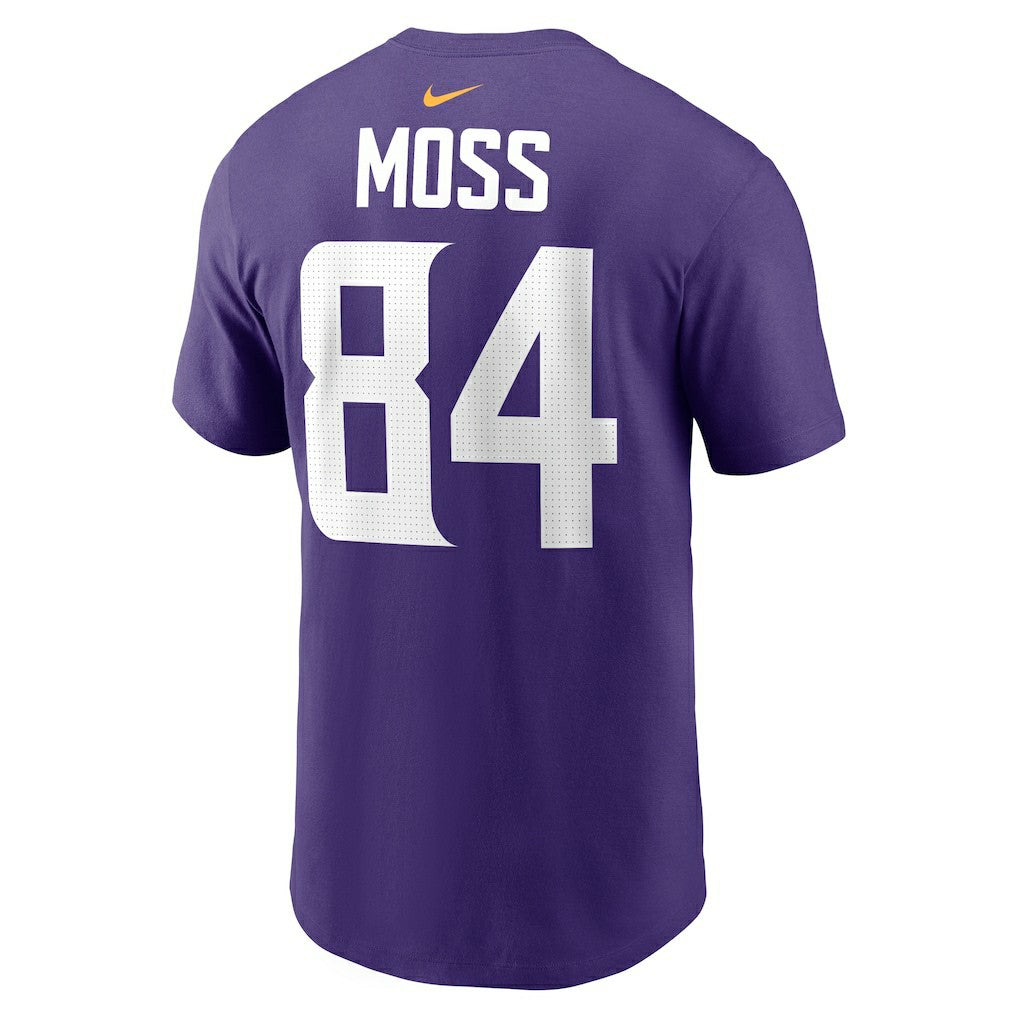 Randy Moss Minnesota Vikings Retired Player Name & Number T-Shirt Purple - Nike