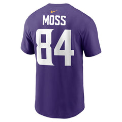 Randy Moss Minnesota Vikings Retired Player Name & Number T-Shirt Purple - Nike