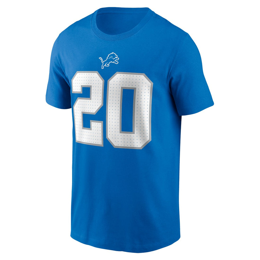 Barry Sanders Detroit Lions Retired Player Name & Number T-Shirt Blue - Nike