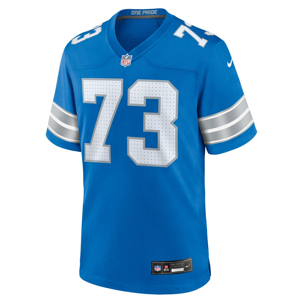 Christian Mahogany Detroit Lions Team Game Jersey Blue - Nike
