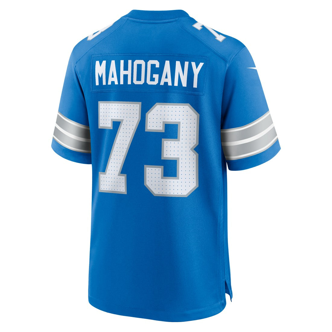 Christian Mahogany Detroit Lions Team Game Jersey Blue - Nike