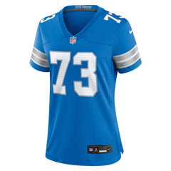 Christian Mahogany Detroit Lions Women's Team Game Jersey Blue - Nike
