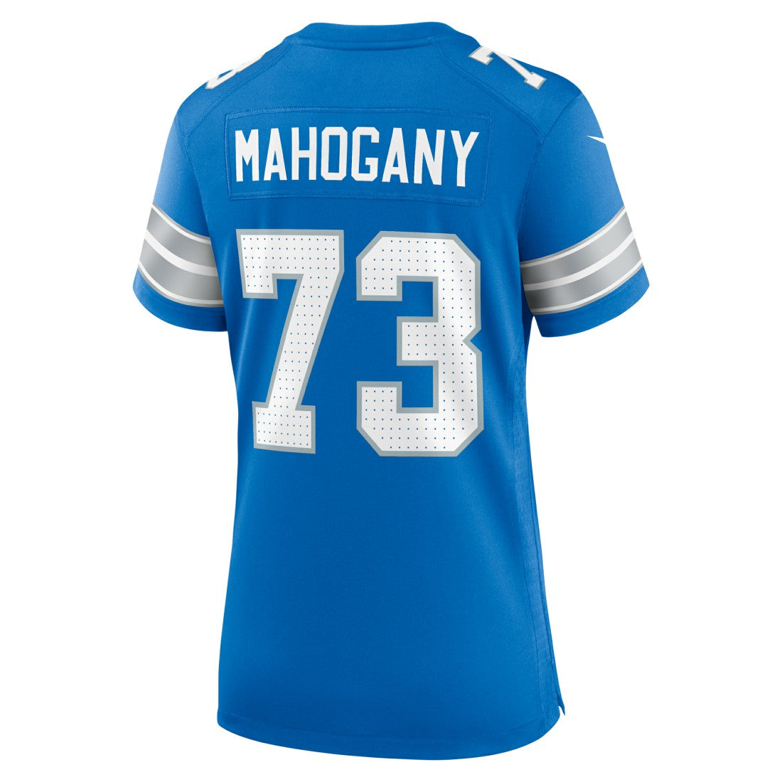 Christian Mahogany Detroit Lions Women's Team Game Jersey Blue - Nike