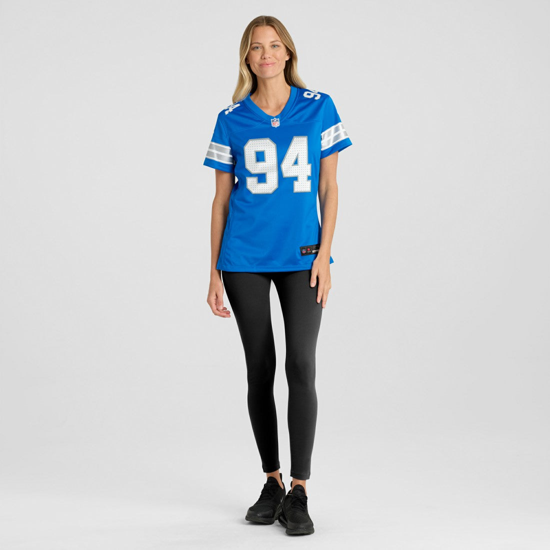 Mekhi Wingo Detroit Lions Women's Team Game Jersey - Blue | NFL Jerseys