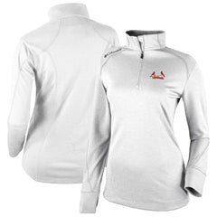 St. Louis Cardinals Columbia Women's Cooperstown Collection Shotgun 2.0 Omni-Wick Quarter-Zip Top - White On Sale