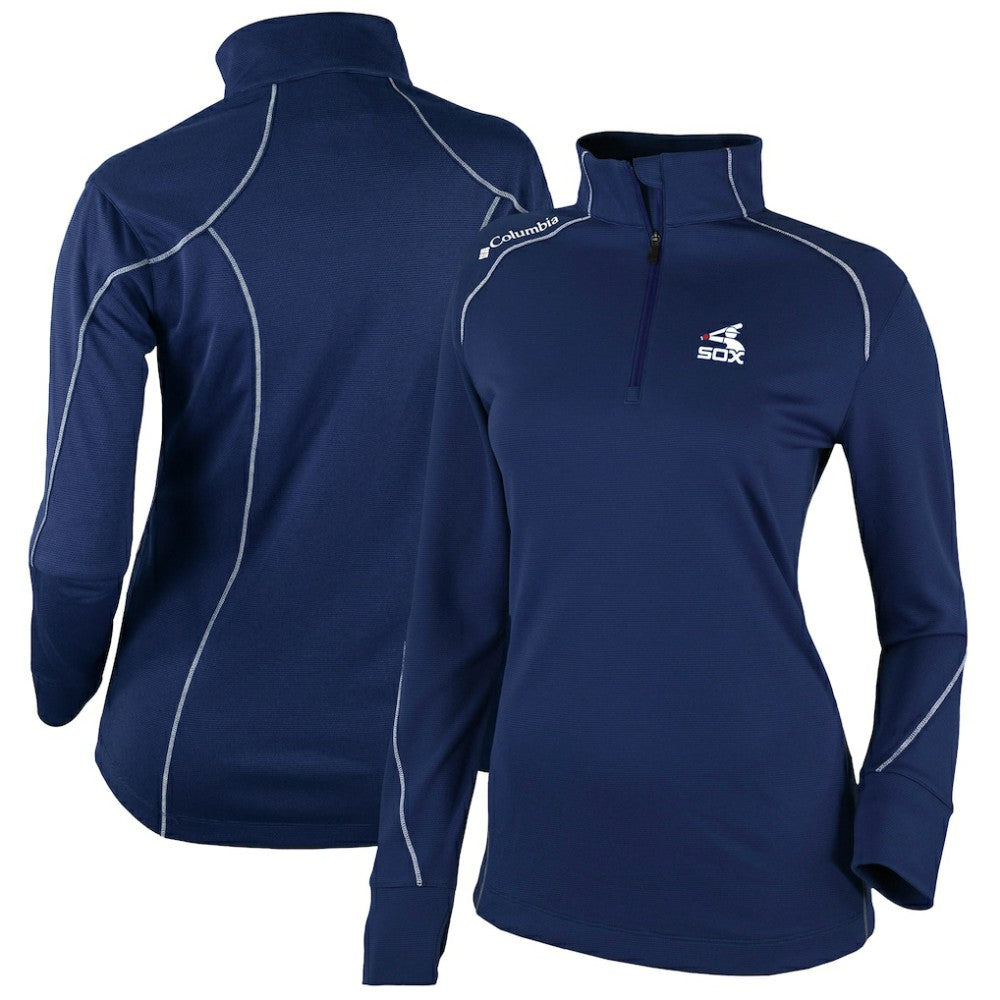 Chicago White Sox Columbia Women's Cooperstown Collection Shotgun 2.0 Omni-Wick Quarter-Zip Top - Navy Online